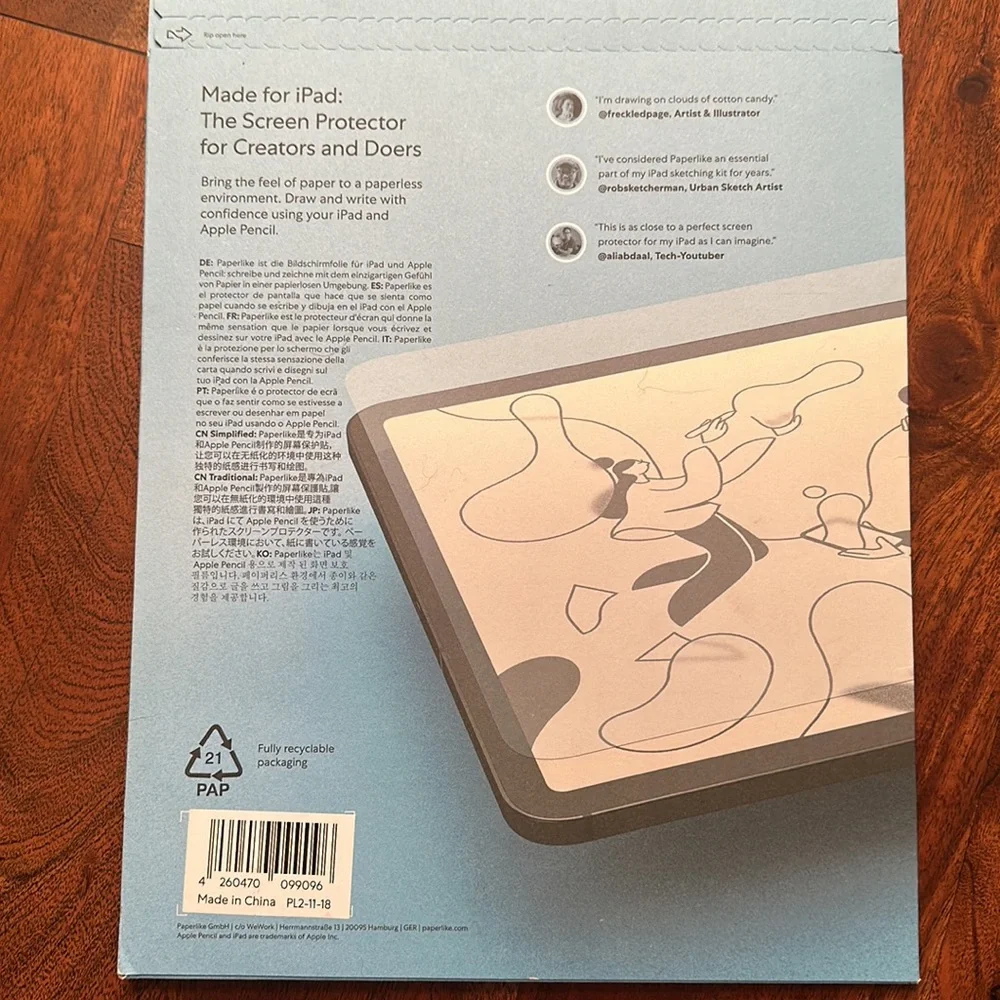 PaperLike iPad Screen Protectors for Creators & Doers 2-PACK Sealed/Unsealed